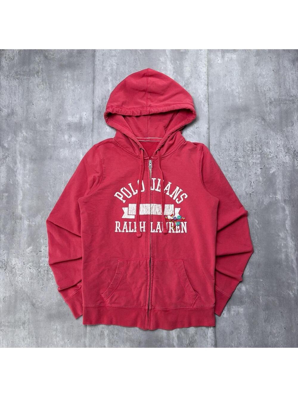 Y2K Polo Jeans Ralph Lauren Grunge Floral Zip Up Hoodie